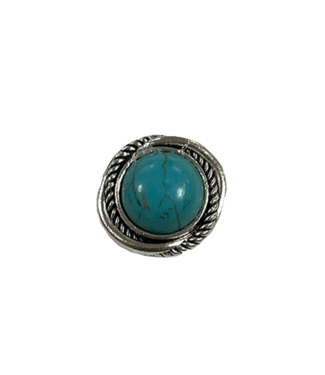 123Paracord Sliding bead Turquoise round