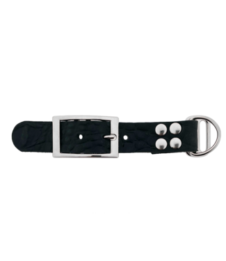 123Paracord Buffalo leather adapter 25MM Croco motif black
