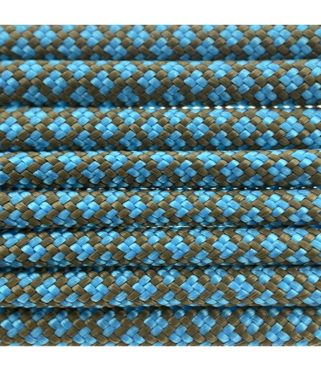 Paracord 550 type III Gold Brown / Dark Cyan Diamond