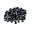 123Paracord Paracord alphabet letter beads Black S
