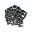 123Paracord Paracord alphabet letter beads Black Z