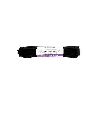 123Paracord Paracord 550 typ III Anthracite - 10 mtr