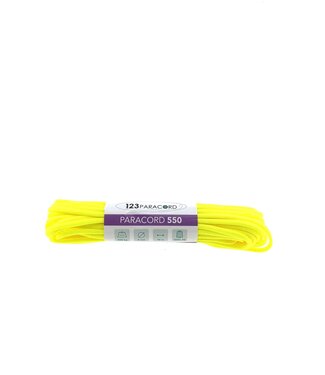 123Paracord Paracord 550 typ III Ultra Neon Jaune - 10 mtr