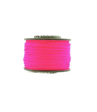 123Paracord Microcord 1.4MM Ultra neon Pink - 40 mtr