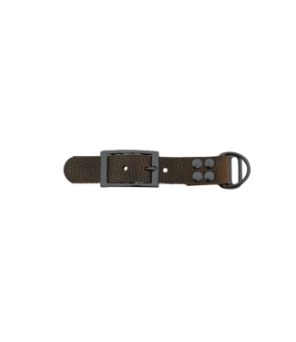 123Paracord Buffalo leather adapter 25mm Motif Brown/Grey