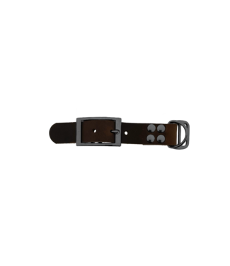 123Paracord Pull-up leather adapter 25mm Brown/Grey
