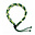 123Paracord DIY anti-tick collar Kelly Green/Pastel Green