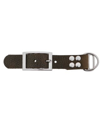 123Paracord Buffalo leather adapter 25MM Motif brown