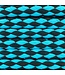 10MM Nylon Dog Leash Dark Cyan Checkers