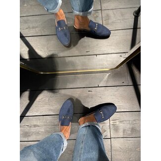 Loafer denim blauw