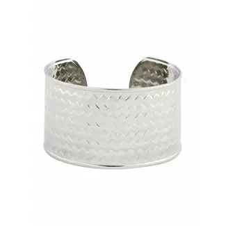 Ellen Beekmans Brede bangle met patroon