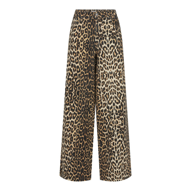 Co'Couture LeoCC Denim Panel Long Pant
