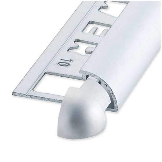 Buitenhoek RONDEX Alu rond matzilver 12,5mm 2 stk