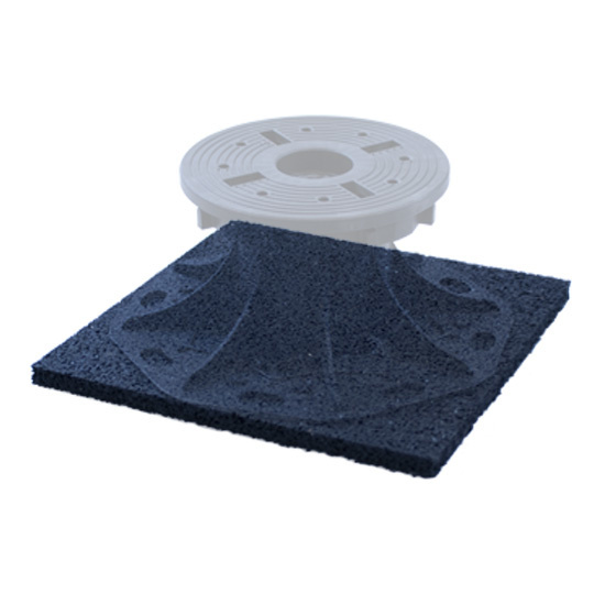 Fix Plus Rubberen Tegeldrager 200x200x10 mm.