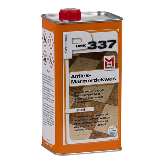 HMK P337 Antiek marmer vloerwas / boenwas Naturel 1 Liter