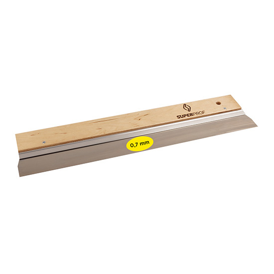 Gipsmes 570x0,7 mm RVS houten greep