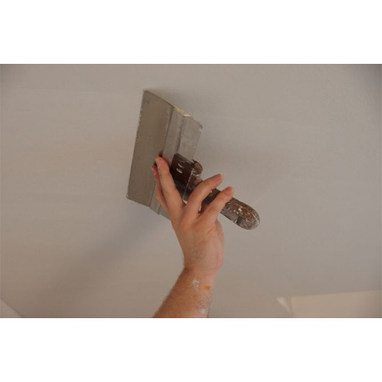 Gipsmes alu 280x0,7 mm RVS met LEDEREN-greep