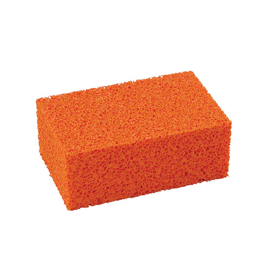 Blok-schuurspons oranje grof 170x110x65 mm