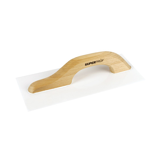 Kunststof Opzet Spaan 360x160x3 mm houten greep