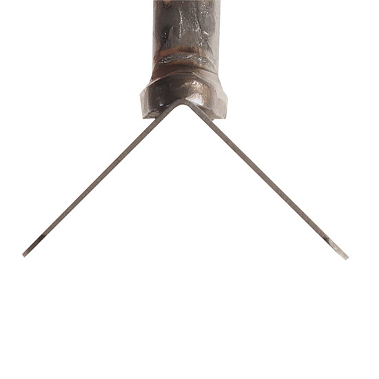 Super Prof Japanse Hoektroffel uitwendig scherp 100x26mm RVS HG