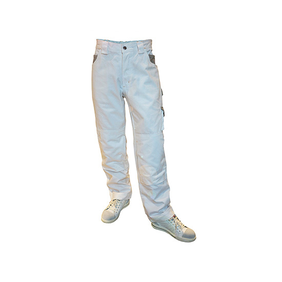 Be-Wear, Standaard werkbroek wit-grijs maat 48
