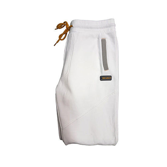 Be-Wear, jogging werkbroek wit-grijs maat S