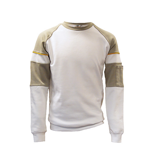 Be-Wear, sweater wit-grijs maat S