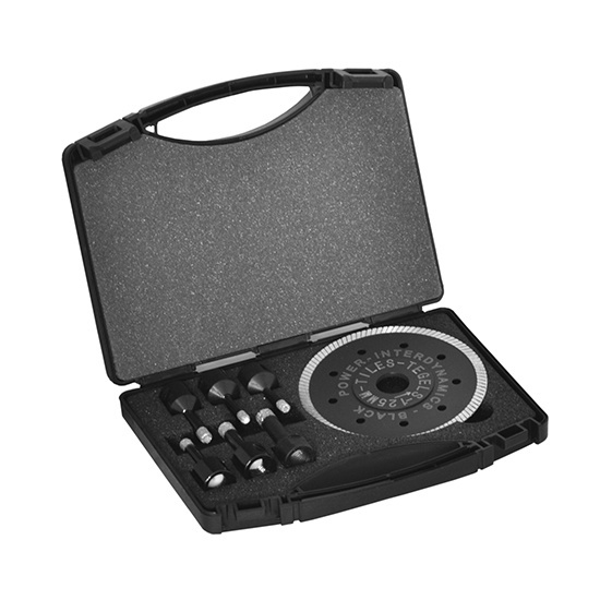 Black Power diamant tegelboorset droog Wax M14 Actieset