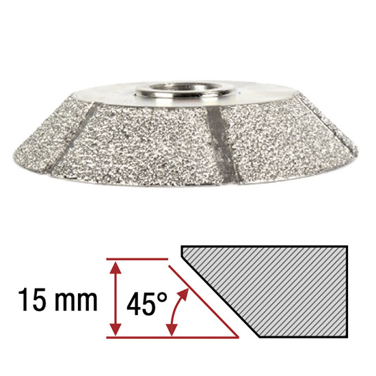 Montolit Diamant Frees Toprofile 45º 15 mm