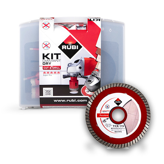 Rubi Drygres 4 Diamantboren Set + Diamantschijf