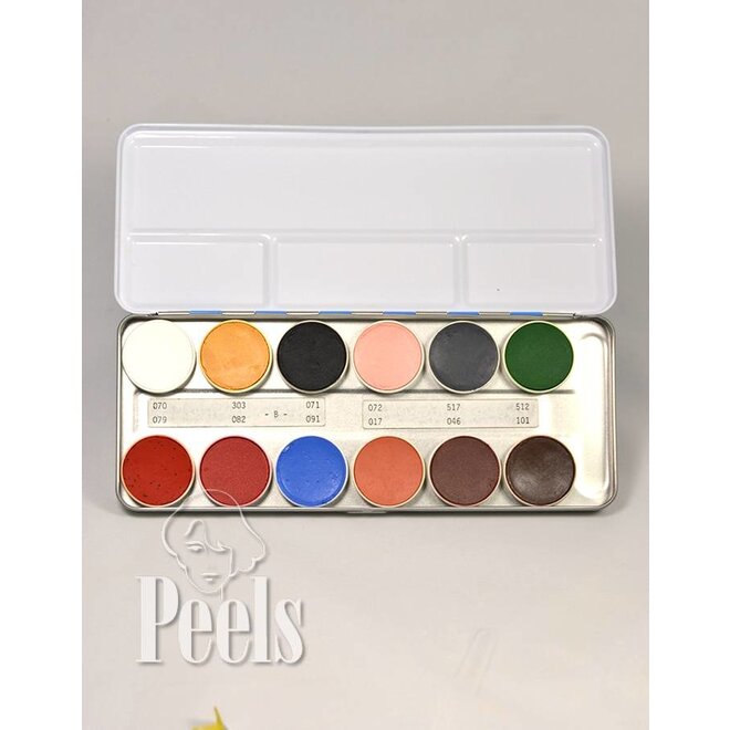 Aquacolor palette 12 colors kleur B