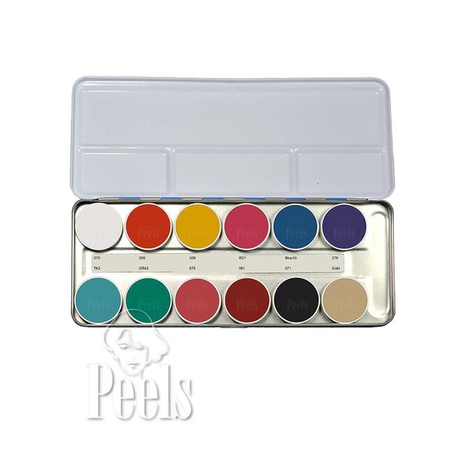 Aquacolor palette 12 colors kleur FP
