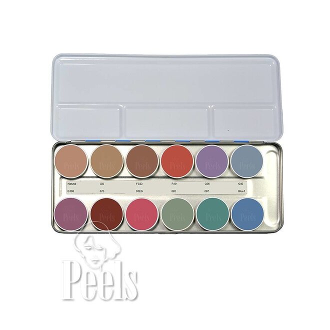 Aquacolor palette 12 colors kleur P