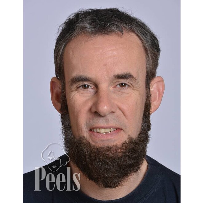 Handgeknoopte volle baard, kort