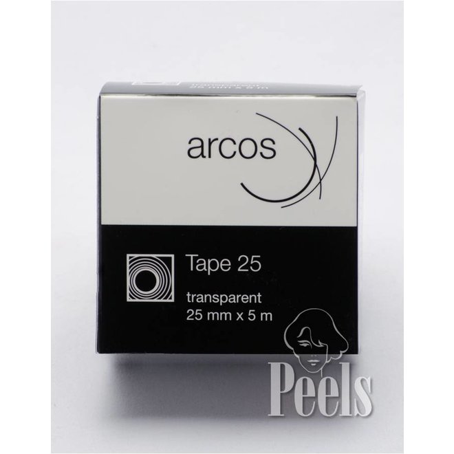 Arcos Tape rol 5m 25mm. Neutrale haarwerktape voor dagelijkse vervanging