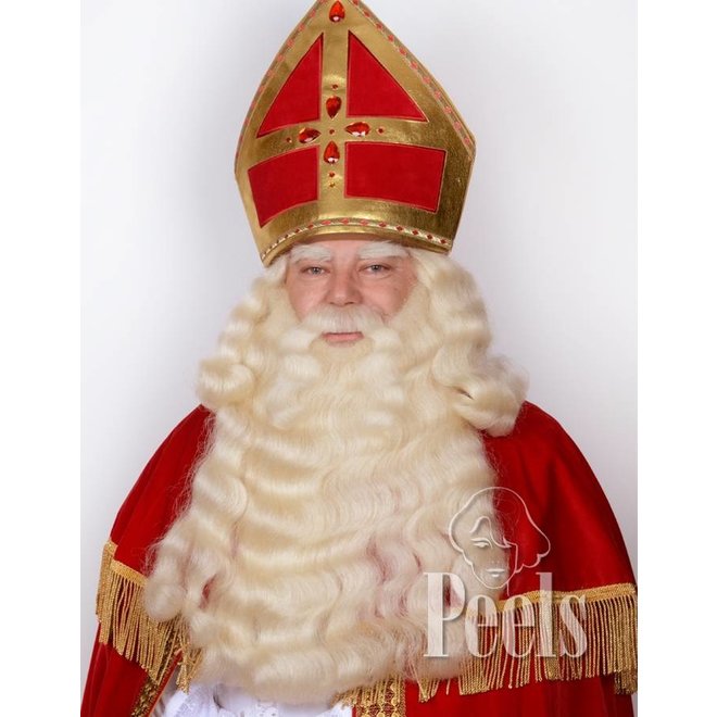 Sinterklaasbaard en pruik deluxe