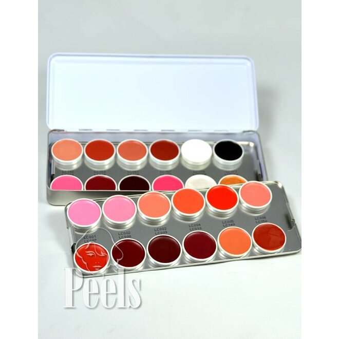 Lip-rouge palette 24 kleuren classic