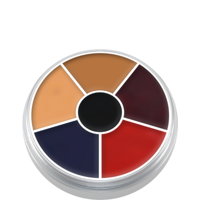 Cream color circle,Burned Skin