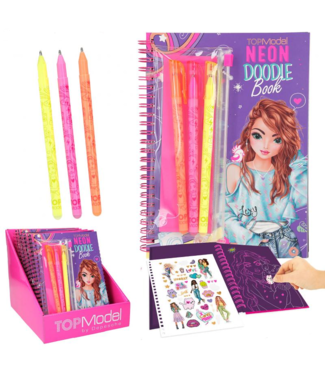 TOPModel TOPModel - Doodle Kleurboek Met Neon Stiften