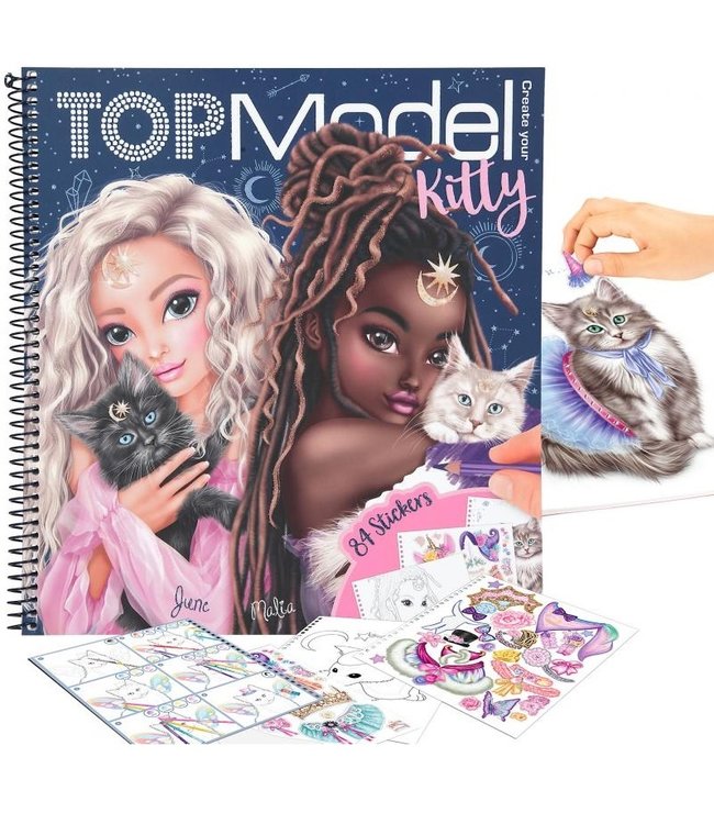 TOPModel TOPModel - Kleur- En Stickerboek - Moonlight
