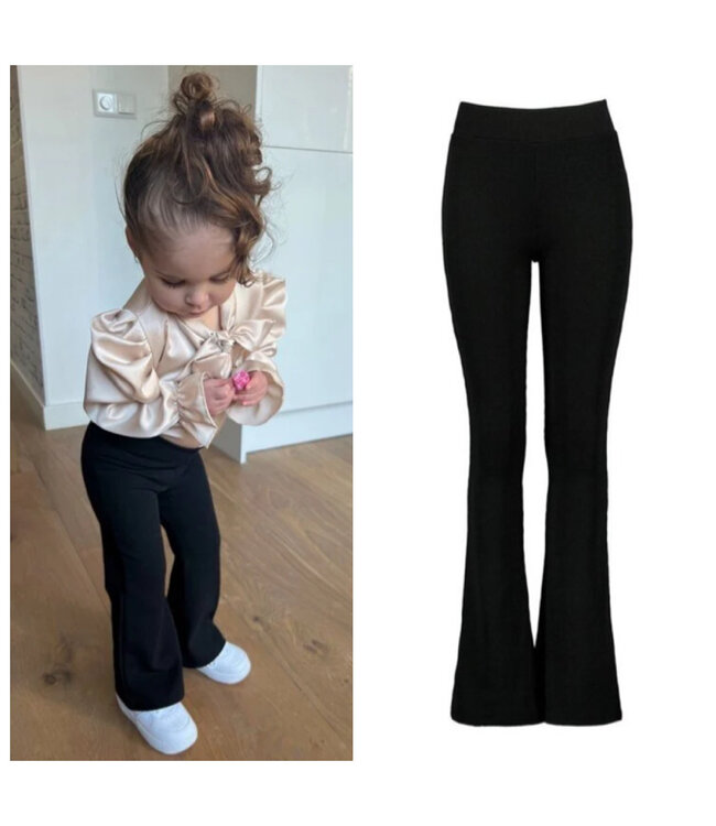 Draakjes en Boefjes Basic Flared Pants - Zwart