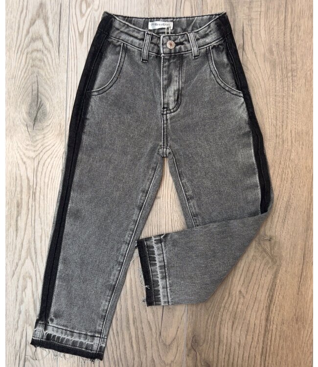 Denim Jeans - Grijs/Zwart