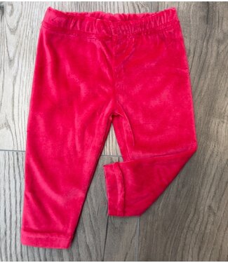 Velvet Basic Legging - Fuschia