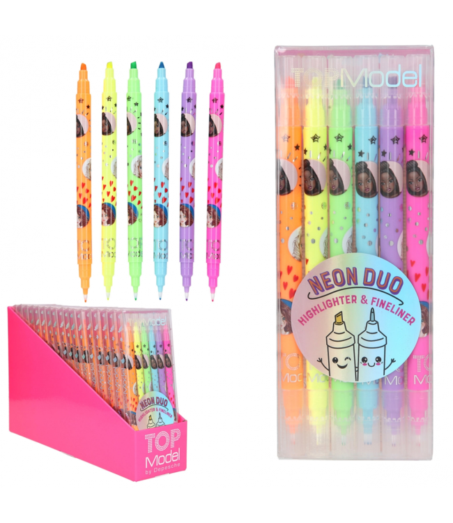 TOPModel TOPModel - Neon Duo Highlighter & Fineliner