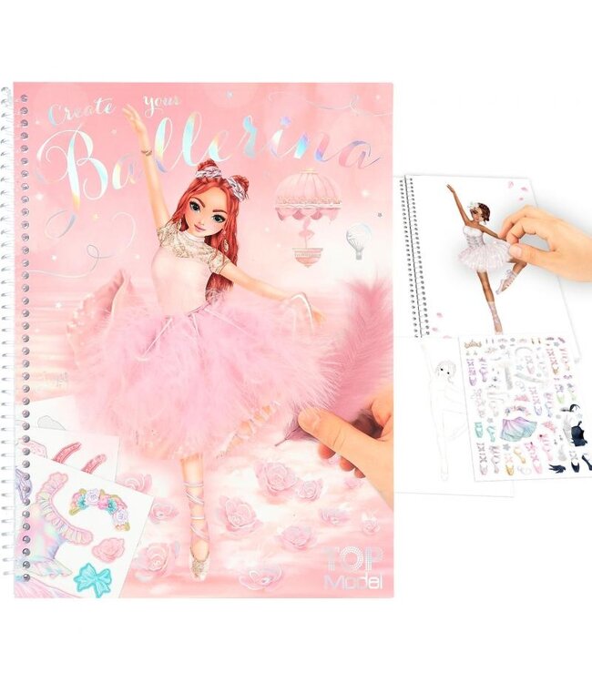 TOPModel TOPModel - Create Your TOPModel Kleurboek Met Stickers - Ballet