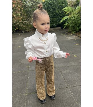 Draakjes en Boefjes Glitter Flared Broek - Goud