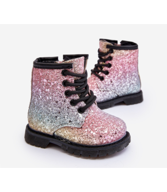 Glitter Gevoerde Boots - Rainbow