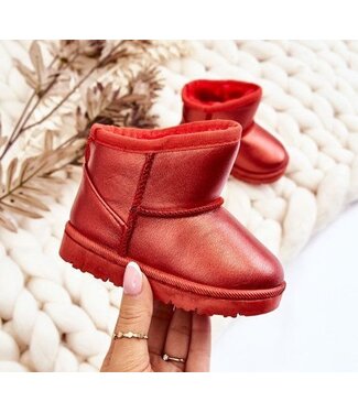 Shiny Keep me warm boots - Rood
