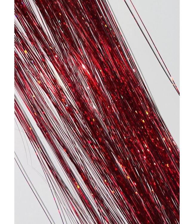 Glitterstinsels - Rood (+- 100 stuks per set)
