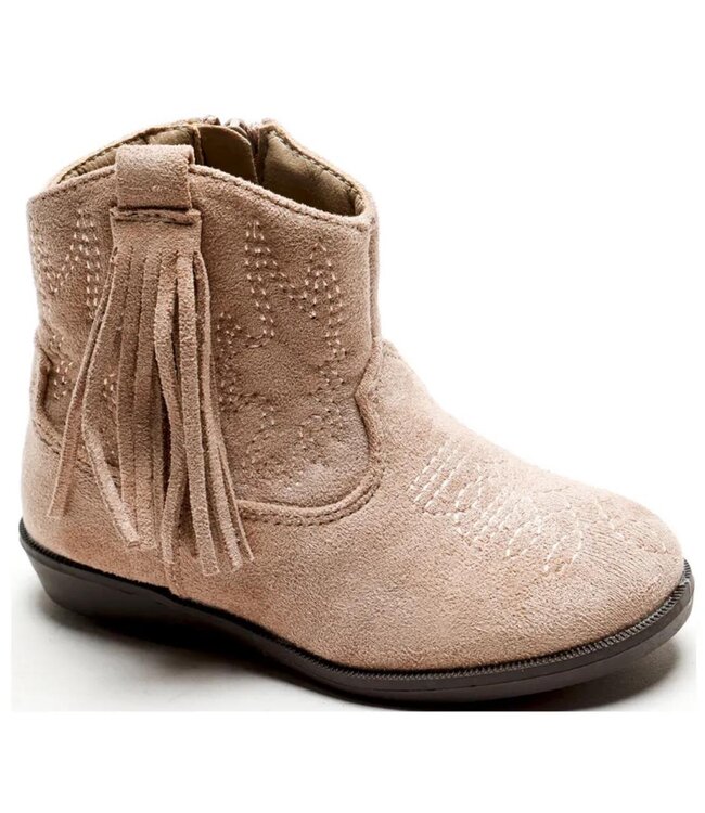 Cowboy Fringe Boots - Taupe